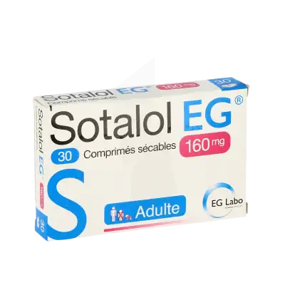 Sotalol Eg 160 Mg, Comprimé Sécable à Auterive