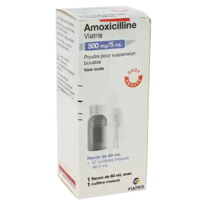 Amoxicilline Viatris 500 Mg/5 Ml, Poudre Pour Suspension Buvable à CHAMPAGNOLE