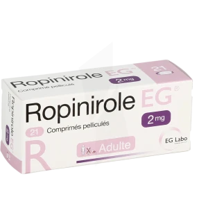 Ropinirole Eg 2 Mg, Comprimé Pelliculé