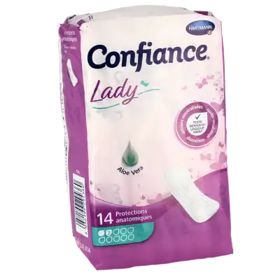 Confiance Lady Protection anatomique incontinence 2 gouttes Sachet/14