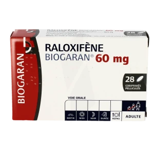 Raloxifene Biogaran 60 Mg, Comprimé Pelliculé