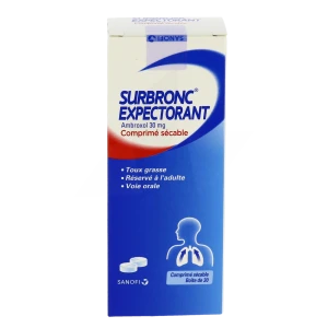 Surbronc Expectorant Ambroxol 30 Mg, Comprimé Sécable