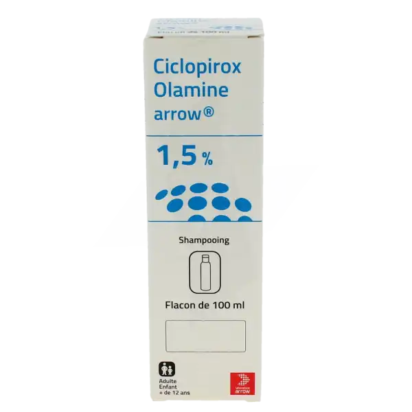 Ciclopirox Olamine Arrow 1,5 %, Shampooing
