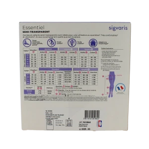 Sigvaris Essentiel Diaphane Semi-transparent Collant Classe 2 Femme Dune Normal S