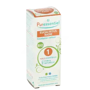 Acheter Puressentiel Huiles essentielles - HEBBD Eucalyptus radié BIO* - 10 ml à VIC-FEZENSAC