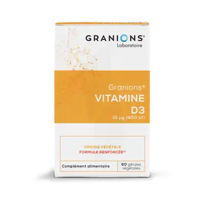 Granions Vitamines D3 10 µg Gélules B/60 à  NICE