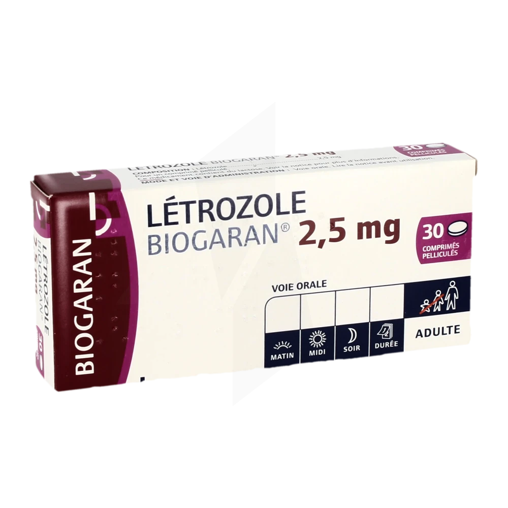 Letrozole Biogaran 2,5 Mg, Comprimé Peliculé