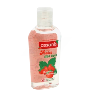 Assanis Gel Hydroalcoolique Fraise Des Bois Flacon De 80 Ml