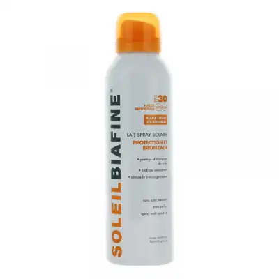 Soleilbiafine SPF30 Lait Solaire Protection Bronzage Spray/150ml