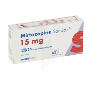 Mirtazapine Sandoz 15 Mg, Comprimé Pelliculé