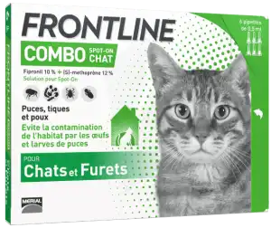 Acheter Frontline Combo Solution externe chat 6Doses à Bressuire