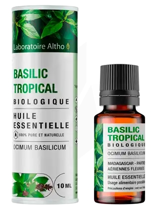 Laboratoire Altho Huile Essentielle Basilic Tropical Bio 10ml