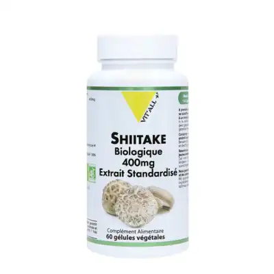 Vitall+ Shiitake 400mg Bio Gélules végétales B/60