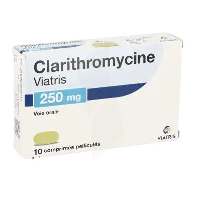 Clarithromycine Viatris 250 Mg, Comprimé Pelliculé à SAINT-PRIEST