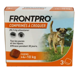 Frontpro 28 Mg Comprimes A Croquer Pour Chiens > 4 - 10 Kg, Comprimé à Croquer