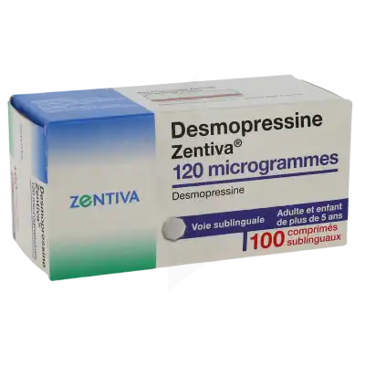 DESMOPRESSINE ZENTIVA 120 µg Cpr subl Plq/100