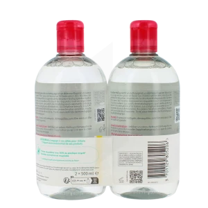 Bioderma Créaline H2o Eau Micellaire Visage Nettoyante Démaquillante 2x500 Ml