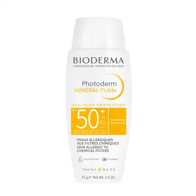 Bioderma Photoderm Minéral Spf50+ Fluide Non Parfumé T/75g à Voiron