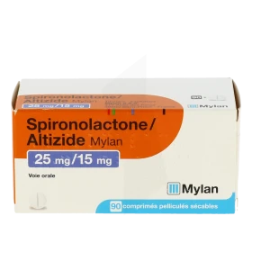 Spironolactone Altizide Viatris 25 Mg/15 Mg, Comprimé Pelliculé Sécable