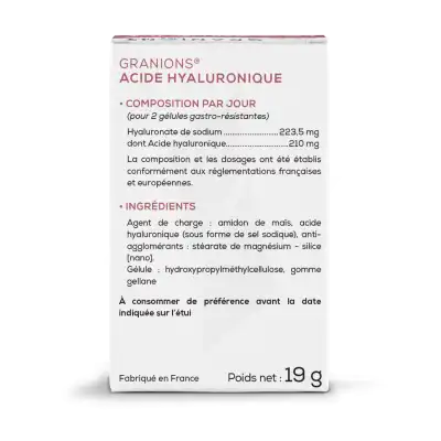Granions Acide Hyaluronique Gélules B/60