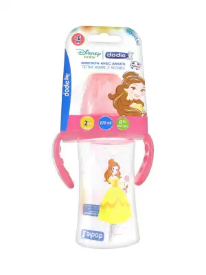 Dodie Disney Baby Biberon Anti-colique Tétine Ronde 3 Vitesses 270 Ml 6 Mois+ - Princesse à Courbevoie
