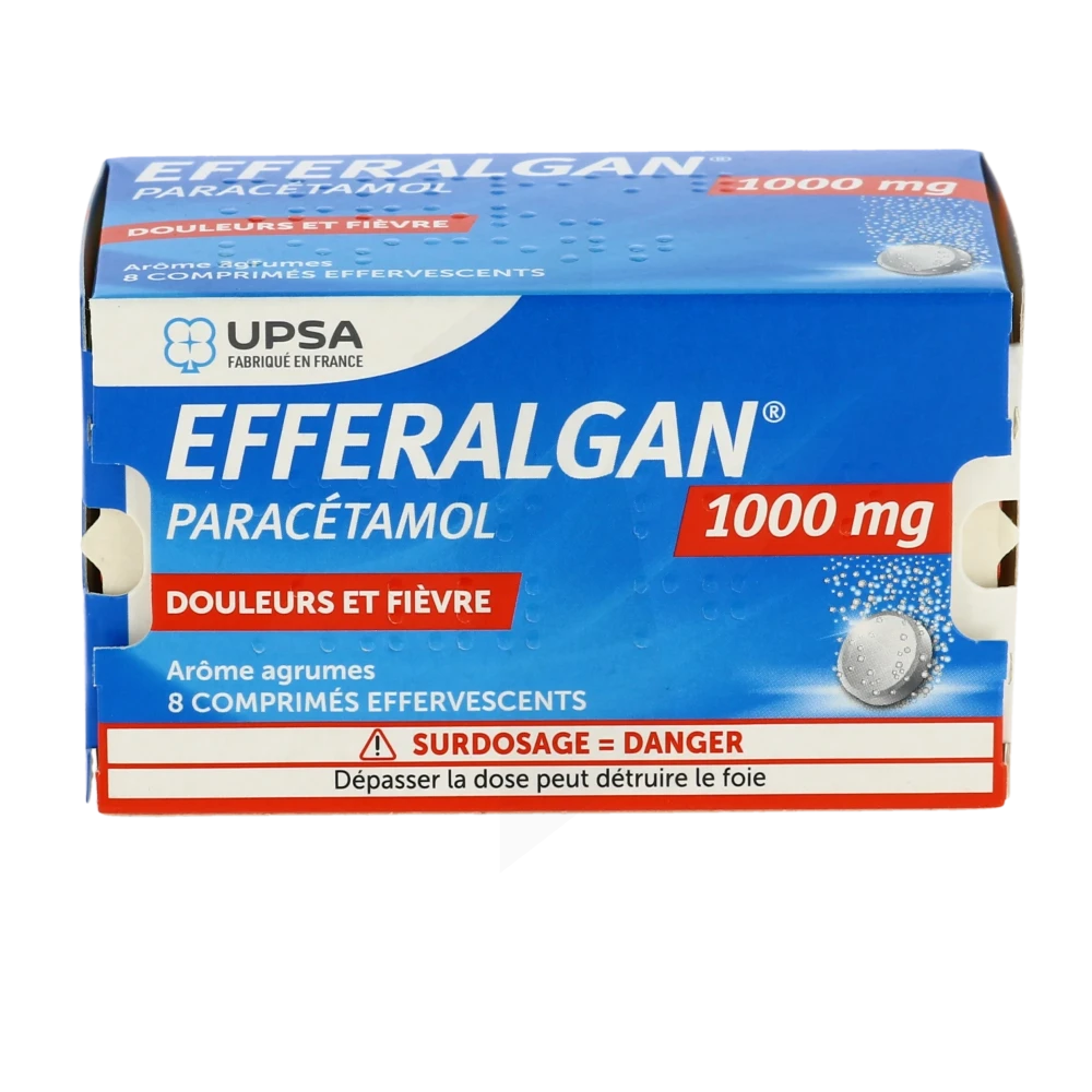 Grande Pharmacie du Centre - Médicament Efferalgan 1000 Mg, Comprimé  Effervescent - Paracétamol - PERONNE