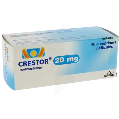 CRESTOR 20 mg, comprimé pelliculé