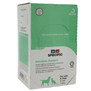 Dechra Specific Intensive Support Aliment Diététique Complet Pour La Récupération Nutritionnelle Et La Convalescence Chat & Chien 7x95g