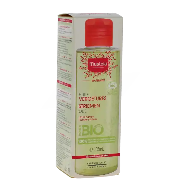 Mustela Huile Vergetures Bio 105 Ml