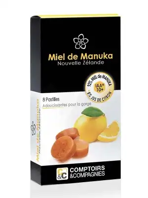 Pastilles 92% Miel De Manuka Iaa10+ & 8% Jus De Citron Bio 8 Pastilles à Beaujeu-Saint-Vallier-Pierrejux-et-Quitteur