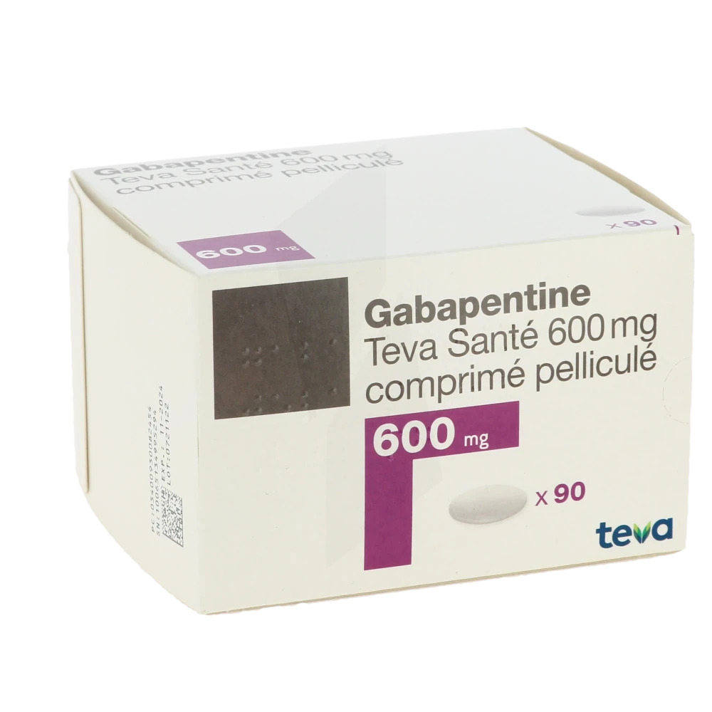 Gabapentine Teva Sante 600 Mg, Comprimé Pelliculé