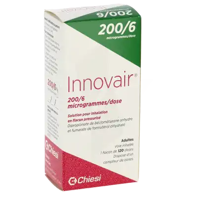INNOVAIR 200/6 microgrammes par dose, solution pour inhalation en flacon pressurisé