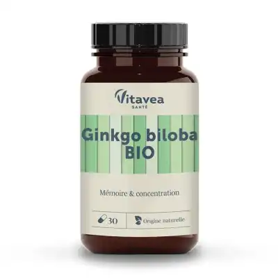 Vitavea Les Essentiels Ginkgo Bio Gélules Pot/30 à TOURS