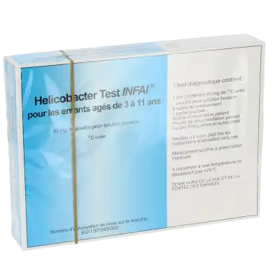 Helicobacter Test Infai Pour Les Enfants Agés De 3 à 11 Ans, 45 Mg, Poudre Pour Solution Buvable à COLLONGES-SOUS-SALEVE