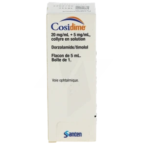 Cosidime 20 Mg/ml + 5 Mg/ml, Collyre En Solution