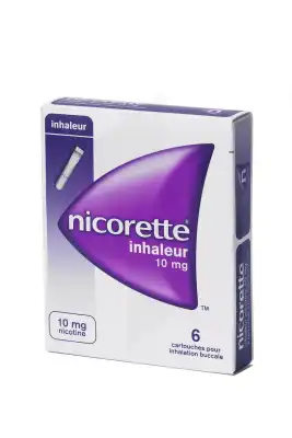 Nicorette Inhaleur 10mg Cartouche Inhalation Buccale B/6 + étui à MANCIET