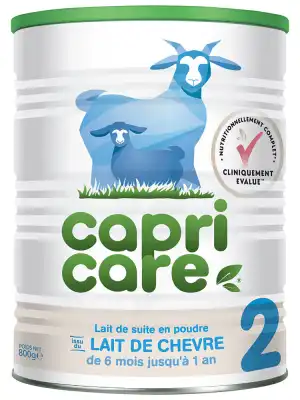 Capricare 2eme Age Lait Poudre De Chèvre Entier 800g à LE-TOUVET
