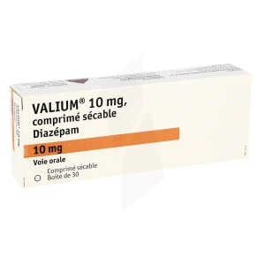 Valium 10 Mg, Comprimé Sécable