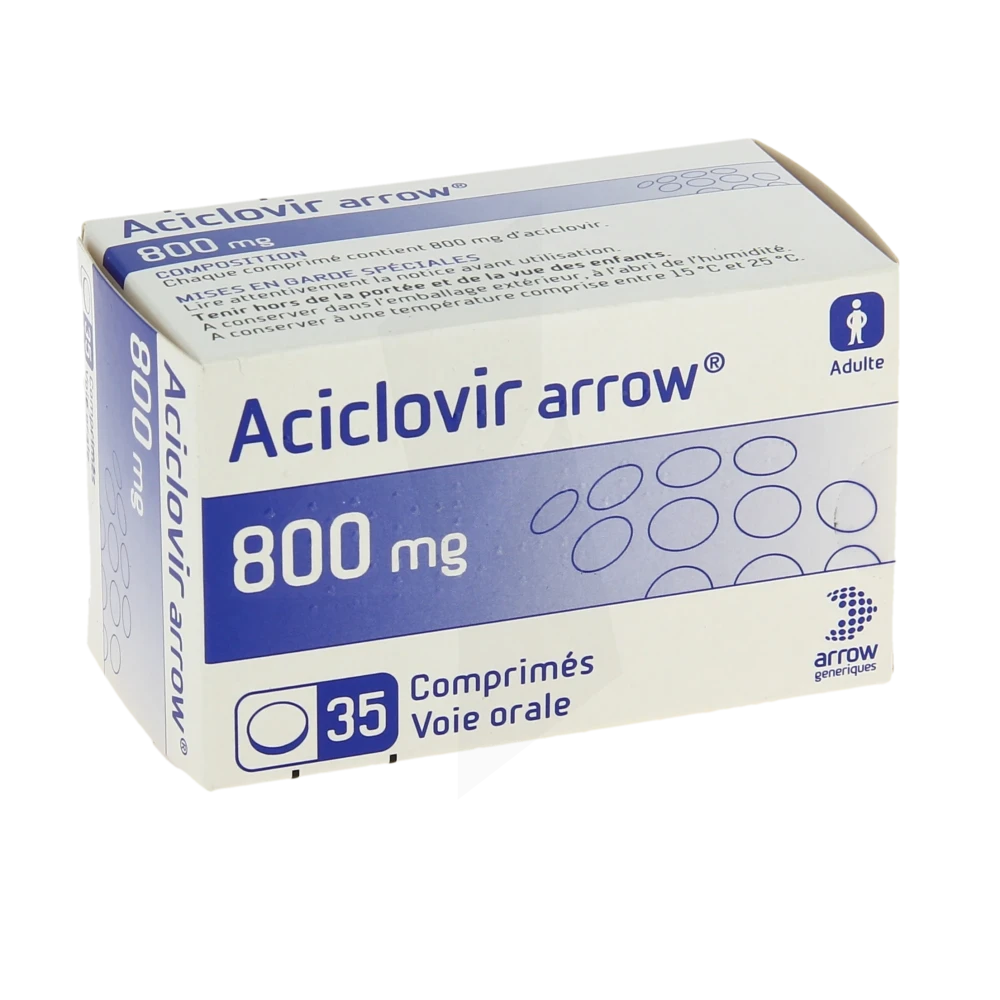 Aciclovir Arrow 800 Mg, Comprimé