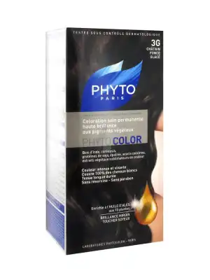 Phytocolor Coloration Permanente Phyto Chatain Fonce Glace 3g à Paris