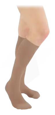 Veinax Microtrans Classe 2 Mi-bas Beige Taille 3 Long Mollet - à Monsempron-Libos