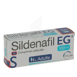 Sildenafil Eg 100 Mg, Comprimé Pelliculé