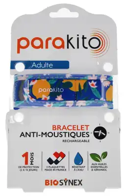 Parakito Fun Bracelet Rechargeable Anti-moustique Adulte Citrons B/2 à CANEJAN