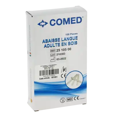 Sanipharm Abaisse-langue Bois Adulte B/100 à BARCARÈS (LE)