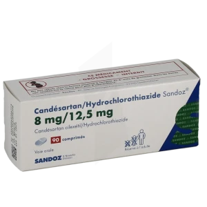 Candesartan/hydrochlorothiazide Sandoz 8 Mg/12,5 Mg, Comprimé