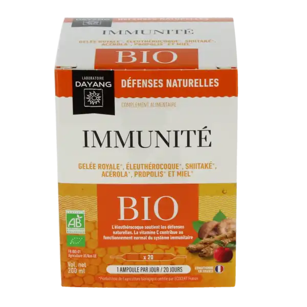 Dayang Immunité Complexes Bio Solution Buvable 20 Ampoules/10ml