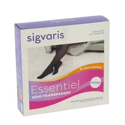 Sigvaris Essentiel Semi-transparent Chaussettes  Femme Classe 2 Épice Medium Normal à Gourbeyre