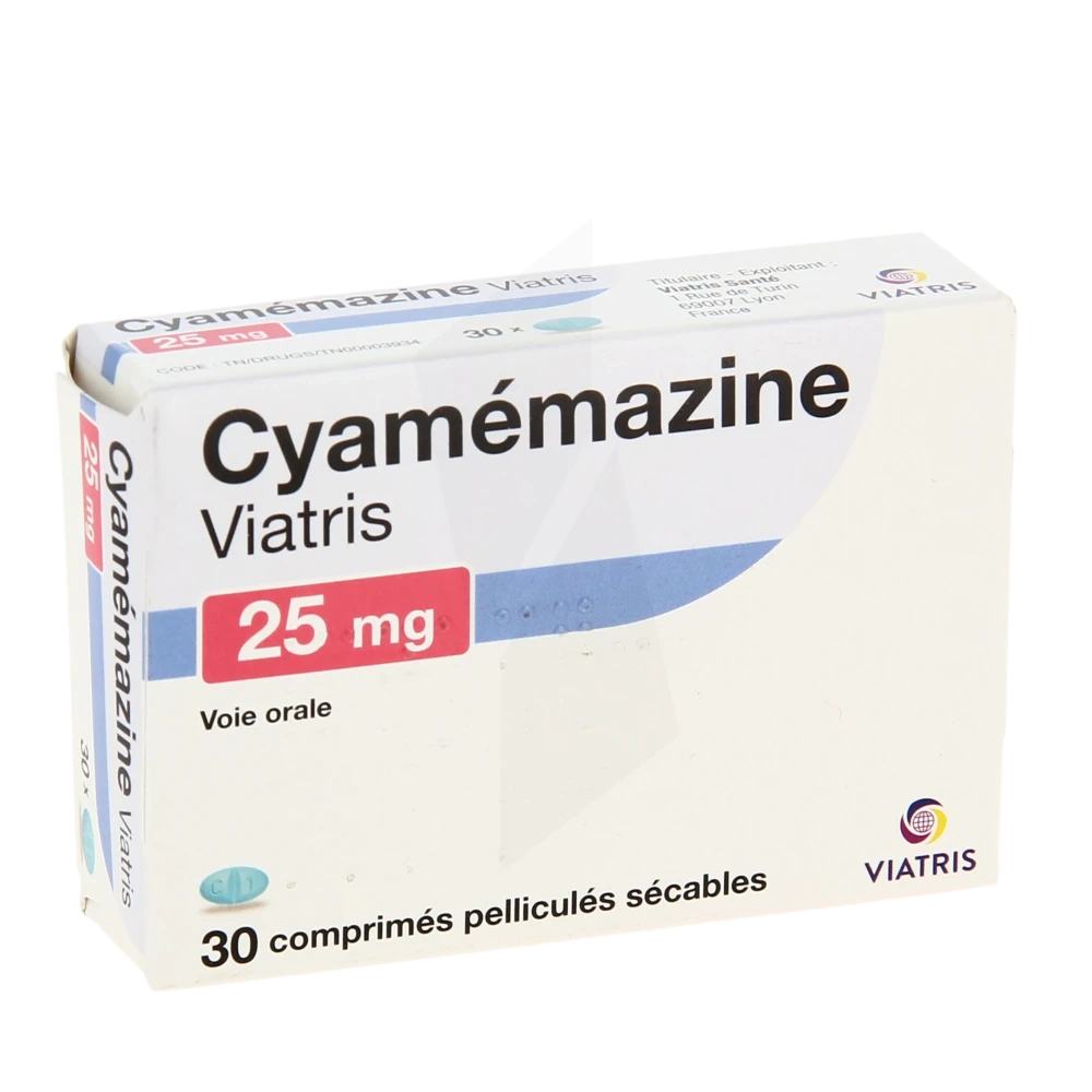 Cyamemazine Viatris 25 Mg, Comprimé Pelliculé Sécable