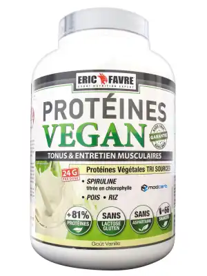 Eric Favre Protéines Vegan 2kg Saveur Vanille à BIGANOS