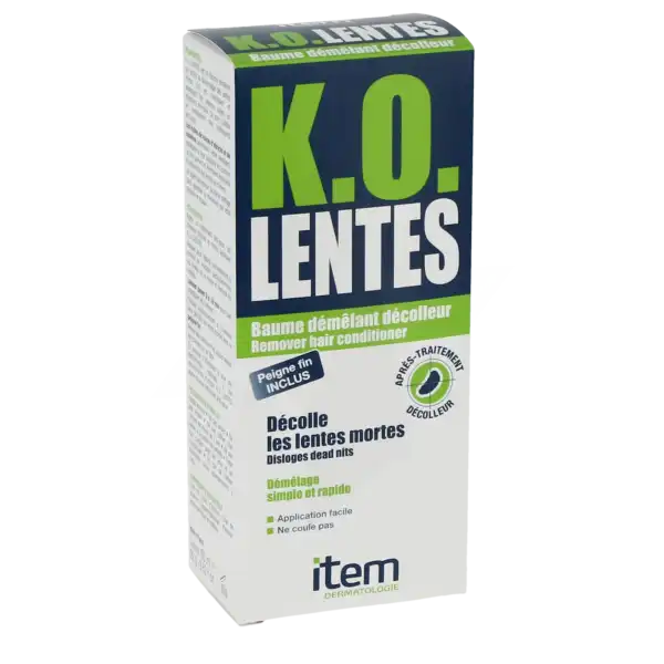 Item K.o. Lentes Bme DÉcolleur Et RÉpulsif T/100ml+peigne Fin